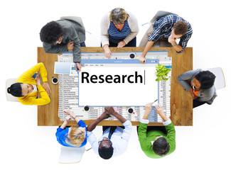 Wall Mural - Research Information Knowledge Question Report Concept