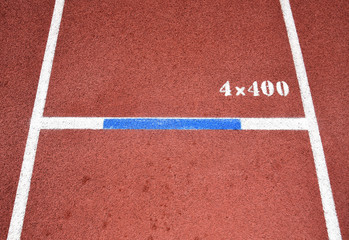 Wall Mural - Running Track at Stadium