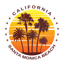 Travel Background For Santa Monica, California.