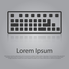Poster - Vector keyboard icon