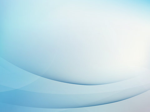 Abstract blue background with smooth lines. EPS 10