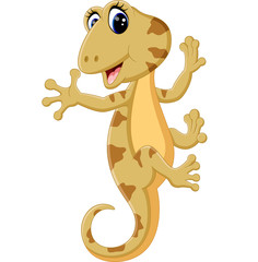 Poster - illustration of Cartoon cute lizard