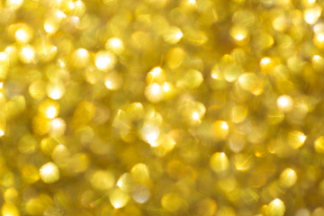 gold background, abstract golden bokeh light happy new year