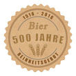 bms1 BeerMatSign je500 JubiläumsEtikett 500 Jahre Deutsches Reinheitsgebot - g4447