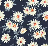 Fototapeta Na ścianę - pretty daisy floral print ~ seamless background