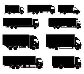 Poster - set of trucks