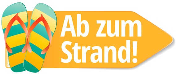 Poster - Ab zum Strand