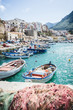 Enchanting fisching port in small town of Castellammare del Golfo on Sicily
