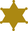 Sheriff badge star