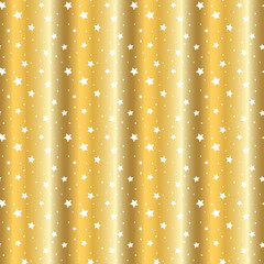 Wall Mural - stars seamless pattern gold and white retro background. glitter chaotic elements. abstract golden fo