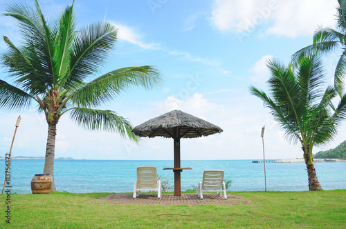 The Beach With Coconut Tree Thailand Beach Phuket Pattaya Hua