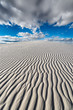Sand ripples in the dunes at White Sands National Monument near Alamogordo, New Mexico