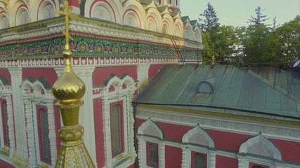 Wall Mural - Aerial view of the memorial church Birth of Christ near Shipka, Bulgaria.