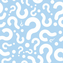 Seamless Question Mark Faq Pattern