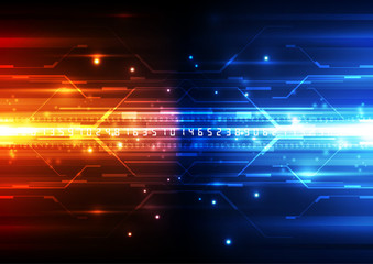 vector digital technology concept, abstract background