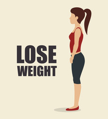 Wall Mural - lose weight design, vector illustration eps10 graphic 