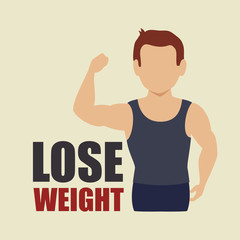 Wall Mural - lose weight design, vector illustration eps10 graphic 