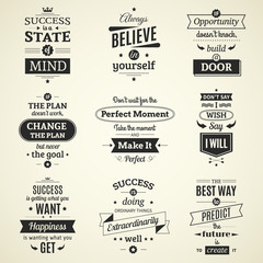 Wall Mural - Success Quotes Typographical Posters