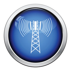 Wall Mural - Cellular broadcasting antenna icon