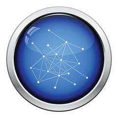 Wall Mural - Connection net icon