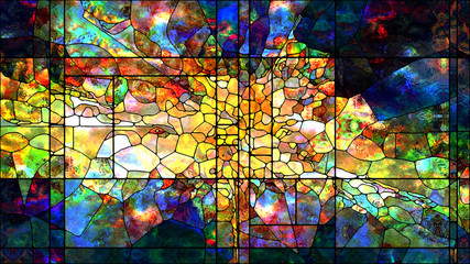 Wall Mural - Metaphorical Stained Glass