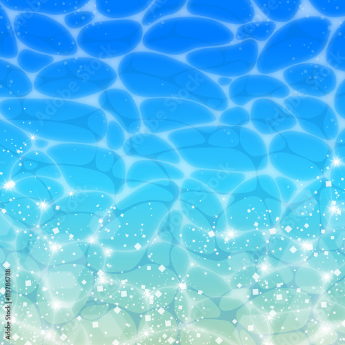 青き海と波と水しぶき