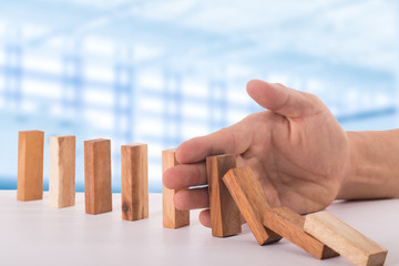 stop domino risk effect