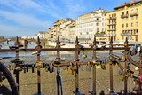 padlocks on the Ponte Vecchio in Florence