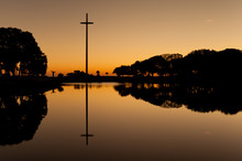 The Great Cross At The Mission Of Nombre De Dios In St. Augustine, Florida