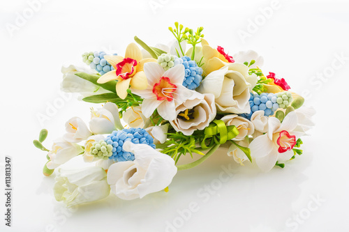 Fototapeta na szkło Beautiful spring flower bouquet