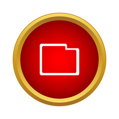 Poster - Folder icon, simple style
