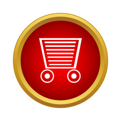 Wall Mural - Shopping Cart icon, simple style