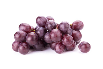 Poster - Bunch of red grapes Isolated on white background