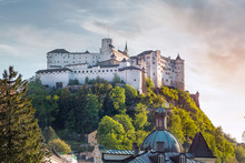 Salzburg Stadt With Hohensalzburg Castle, Salzburg, Austria