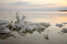 Salt Rocks At The Dead Sea