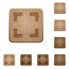 Wall Mural - Selector tool wooden buttons