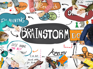 Sticker - Brainstorming Analysis Planning Sharing Meeting Concept