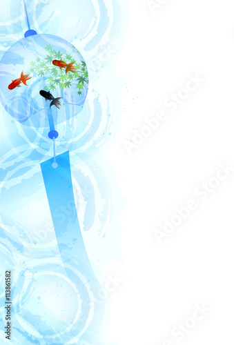 風鈴 金魚 暑中見舞い 背景 Stock Vector Adobe Stock 風鈴 金魚 暑中見舞い 背景 Stock Vector Adobe Stock