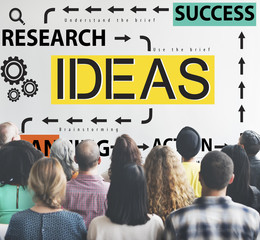 Wall Mural - Ideas Success Research Planning Action Concept