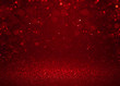 Red sparkle glitter abstract background.