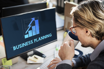 Sticker - Business Planning Strategy Progress Development Concept