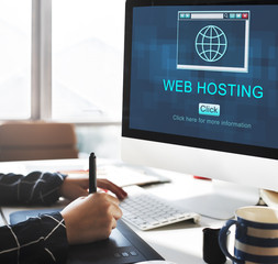 SEO Online Website Web Hosting Technology Concept