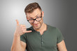 © fotofabrika - young  man showing call me