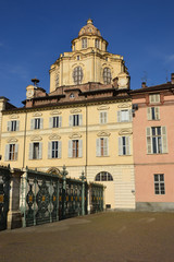 Wall Mural - Piazza Castello and erased of the Royal Palace in Turin - Piedmo