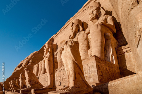 Fotografie, Obraz Colossus of The Great Temple of Ramesses II, Abu Simbel, Egypt.