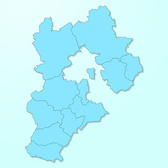  Hebei blue map on degraded background vector