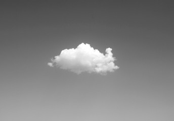 White cloud over grey background