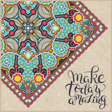 make today amazing hand drawn typography poster on ethnic floral