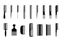 Set Of Combs, Vector Illustration