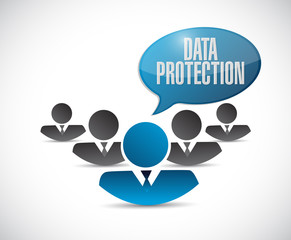 Wall Mural - Data Protection specialists sign